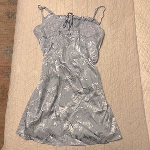 Cider satiny blue dress NEW WITH TAGS